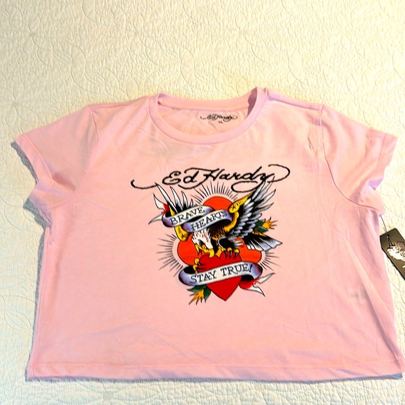 NWT Ed Hardy Crop Top - Picture 1 of 4